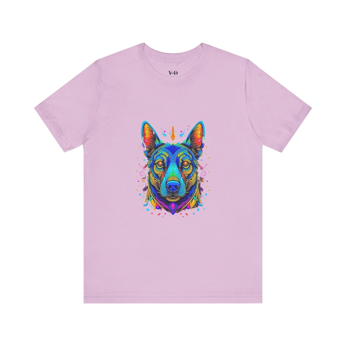 Vibrant Dog Artwork Unisex Jersey Tee - Perfect for Pet Lovers