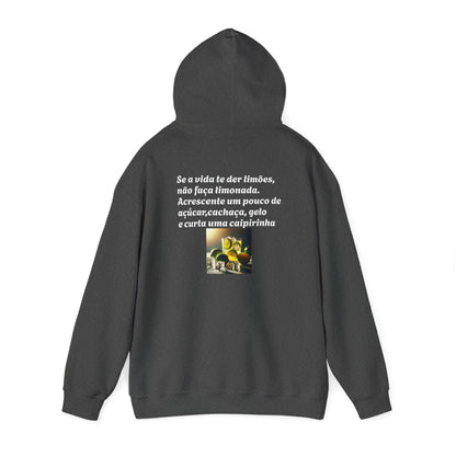 Casual Unisex Hooded Sweatshirt - Fun Cocktail Quote Design