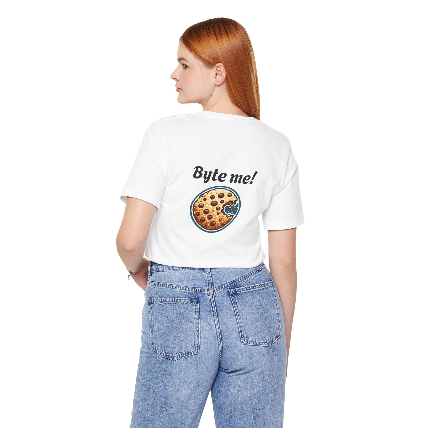 Funny Cookie Themed Unisex Tee - "Byte Me!"