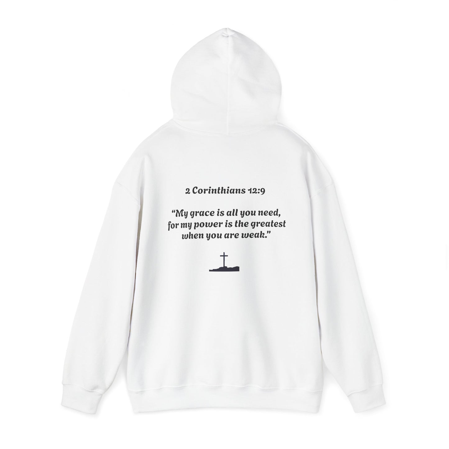 Unisex Heavy Blend™ Hooded Sweatshirt--2 Corinthians 12:9