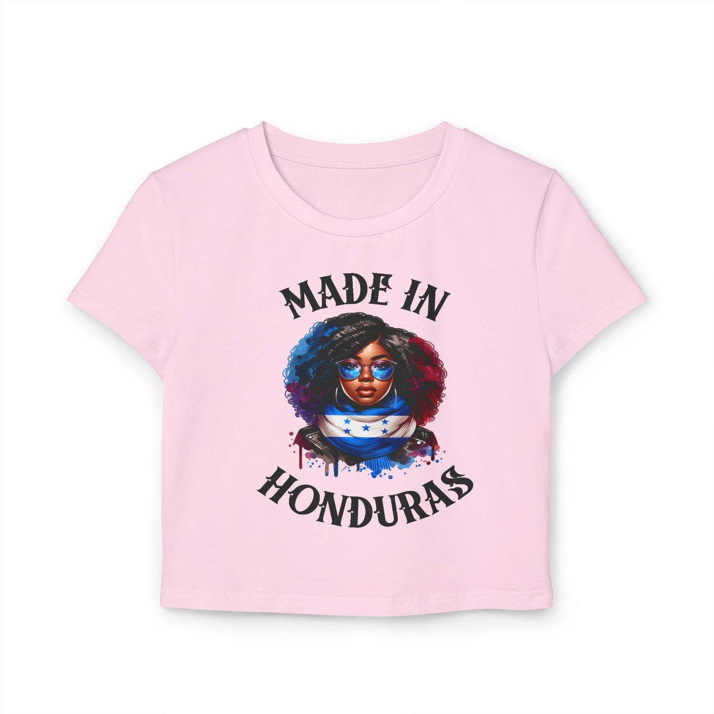 Made in Honduras Women's Baby Tee - Stylish & Proud Statement Top