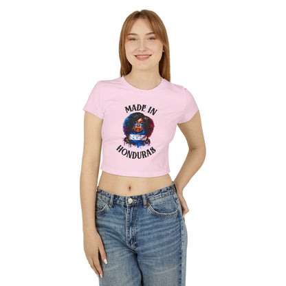 Made in Honduras Women's Baby Tee - Stylish & Proud Statement Top