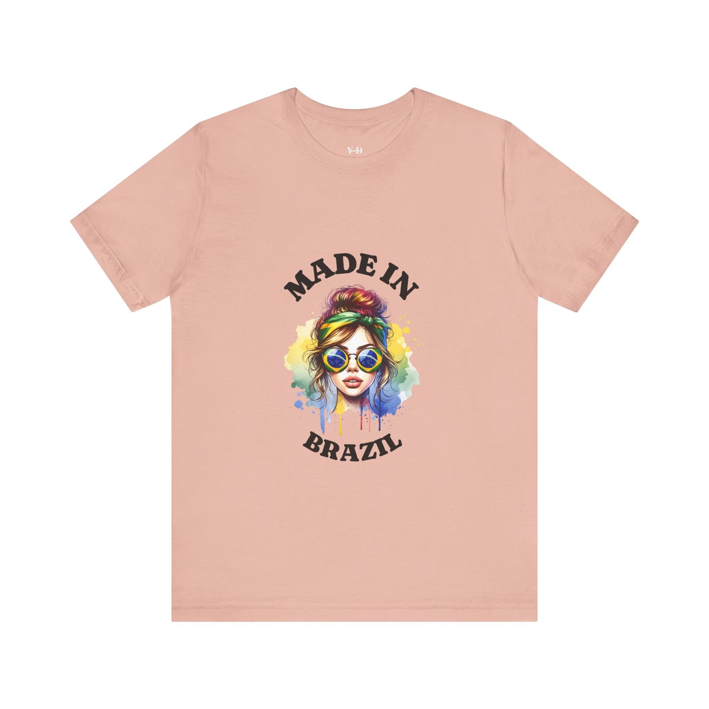 Made in Brazil Graphic Tee - Women's Jersey T-Shirt for Summer Vibes