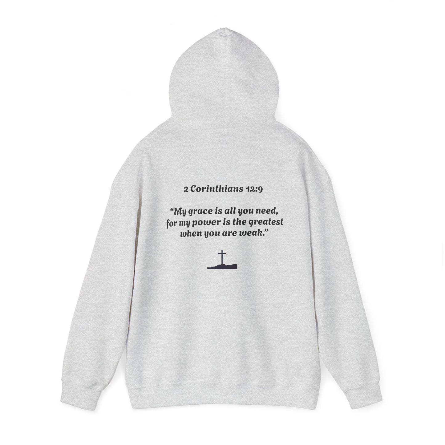 Unisex Heavy Blend™ Hooded Sweatshirt--2 Corinthians 12:9