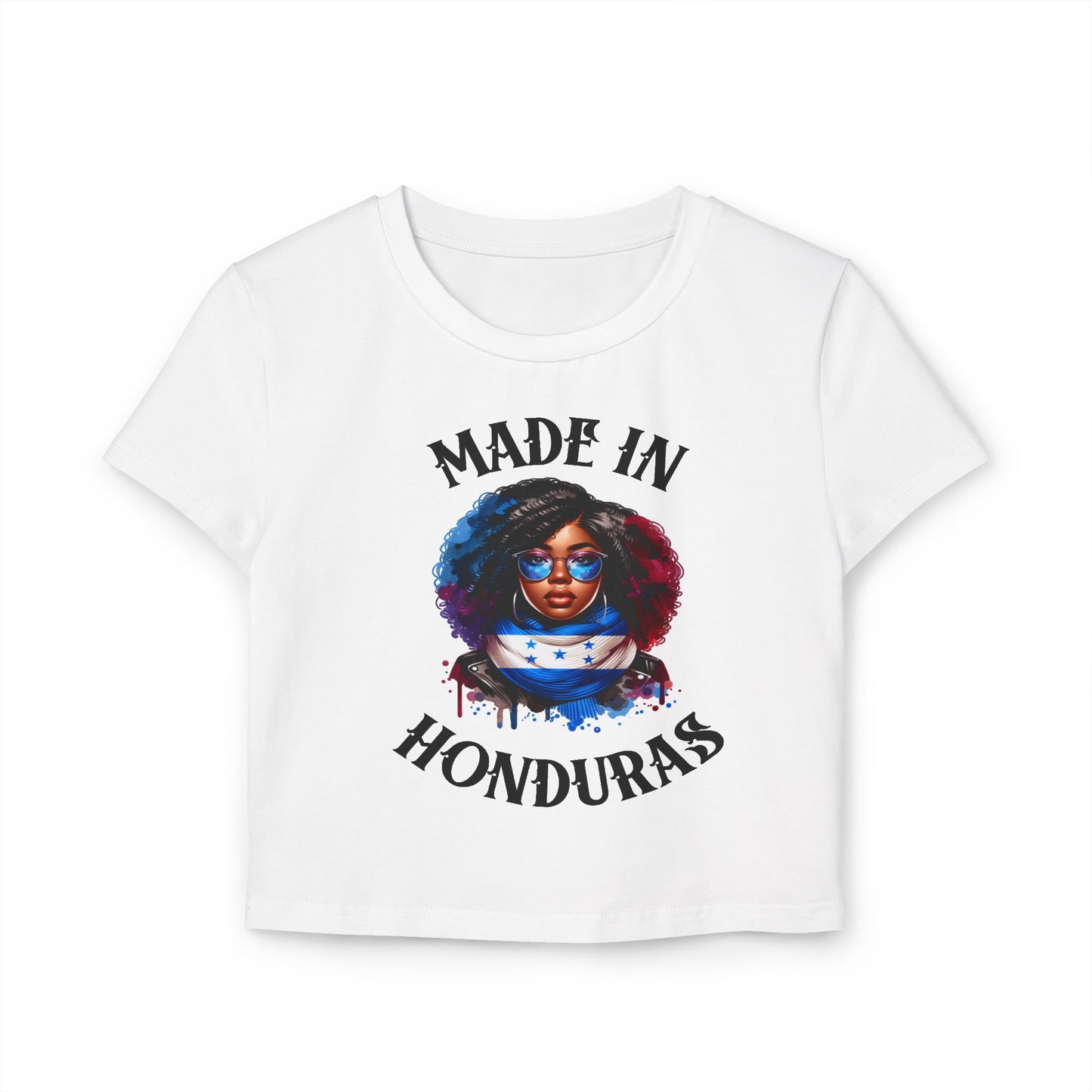 Made in Honduras Women's Baby Tee - Stylish & Proud Statement Top