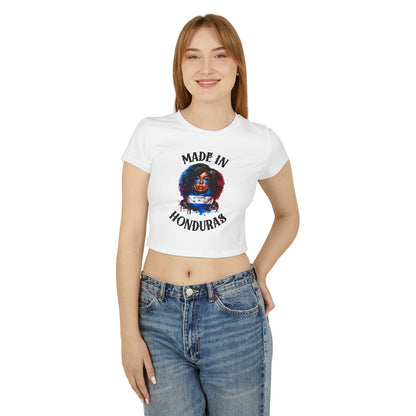 Made in Honduras Women's Baby Tee - Stylish & Proud Statement Top