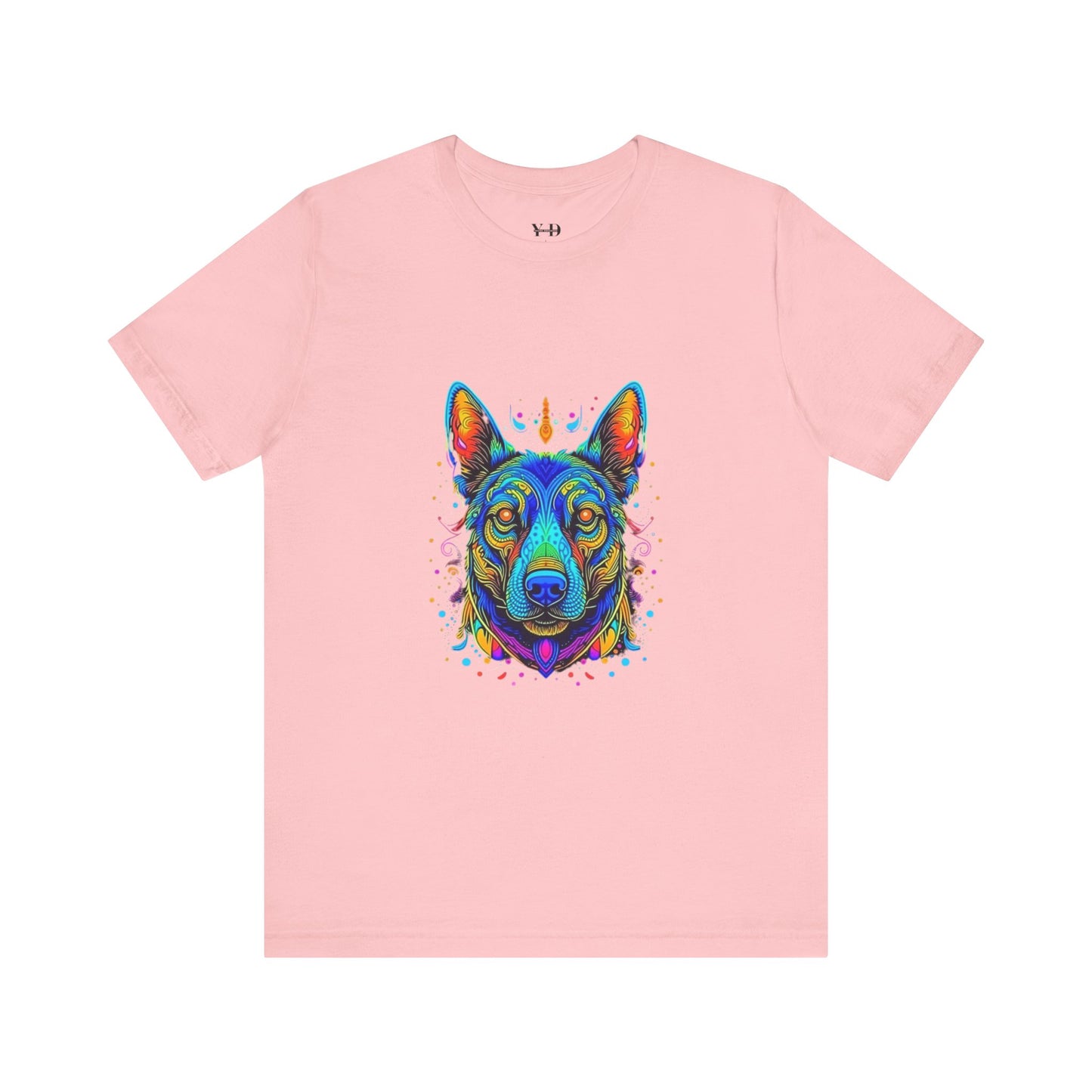 Vibrant Dog Artwork Unisex Jersey Tee - Perfect for Pet Lovers