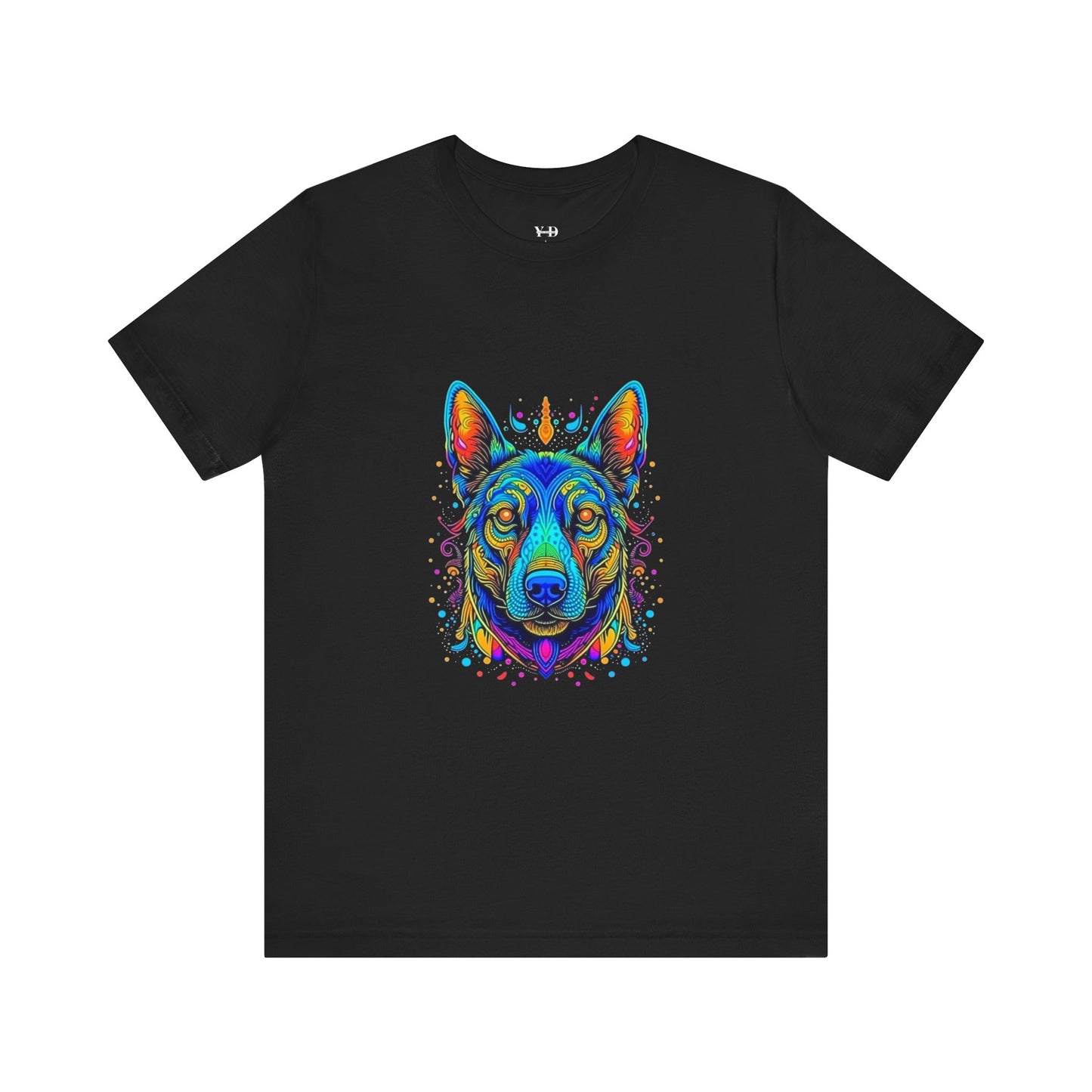 Vibrant Dog Artwork Unisex Jersey Tee - Perfect for Pet Lovers