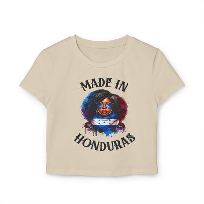 Made in Honduras Women's Baby Tee - Stylish & Proud Statement Top