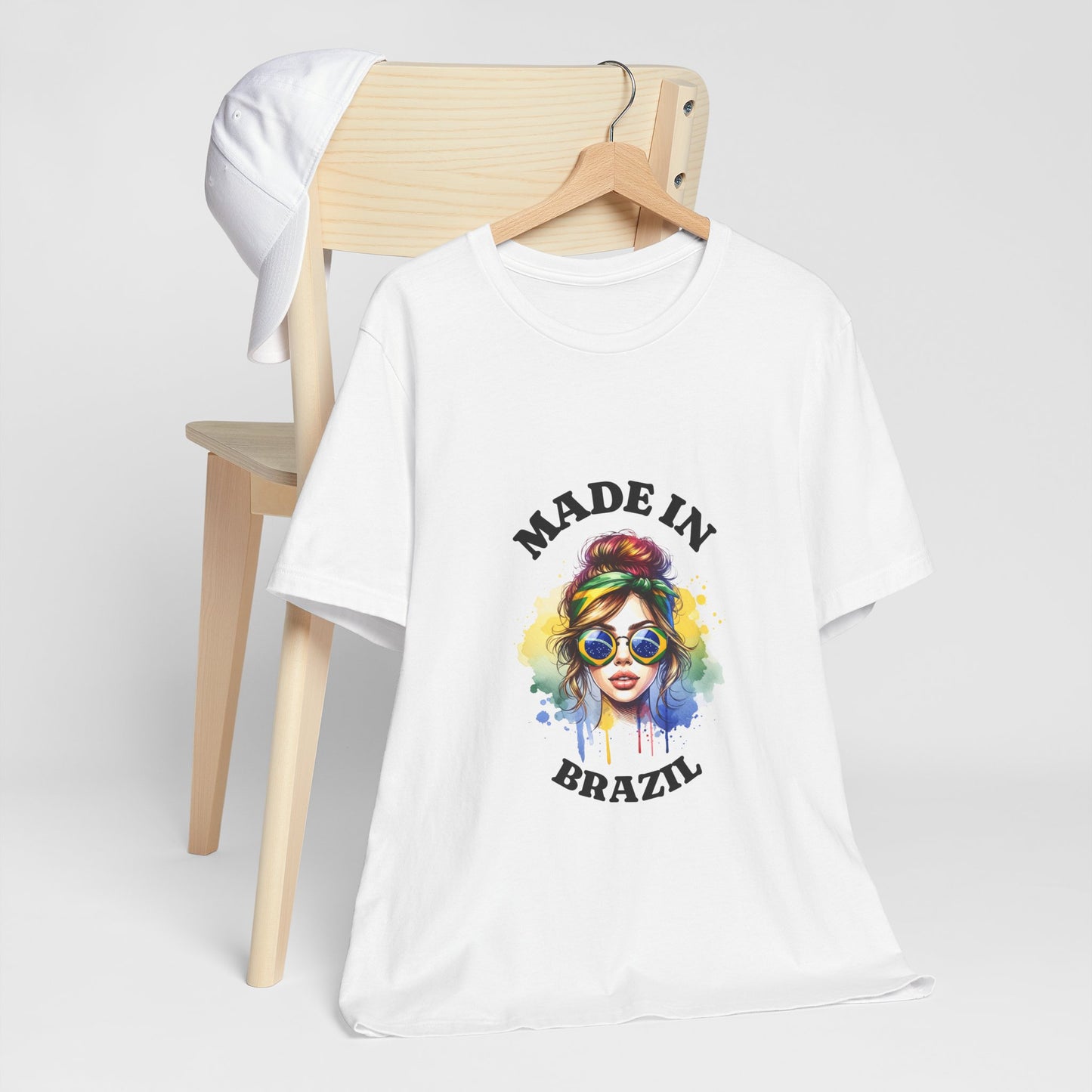 Made in Brazil Graphic Tee - Women's Jersey T-Shirt for Summer Vibes